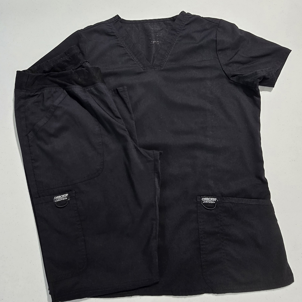 Lot Cherokee Women's Black Set Scrub Pants Size M